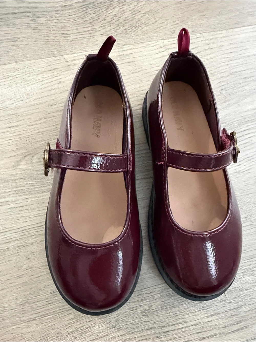 Girls' Burgundy Mary Jane Shoes - Classic Kids Dress Shoes